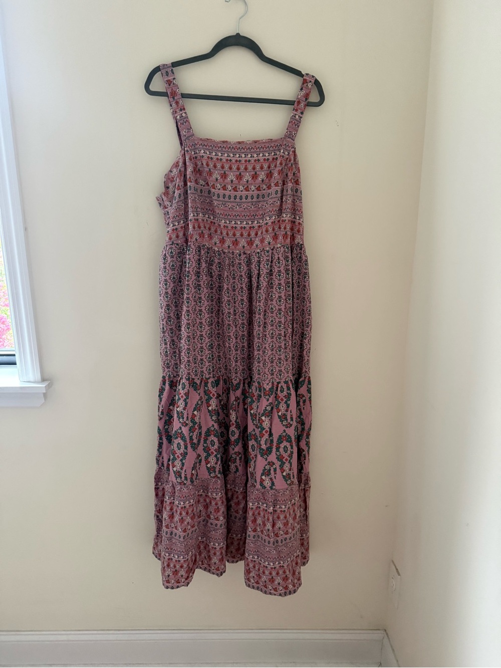Knox Rose Pink Printed Tiered Maxi Dress
